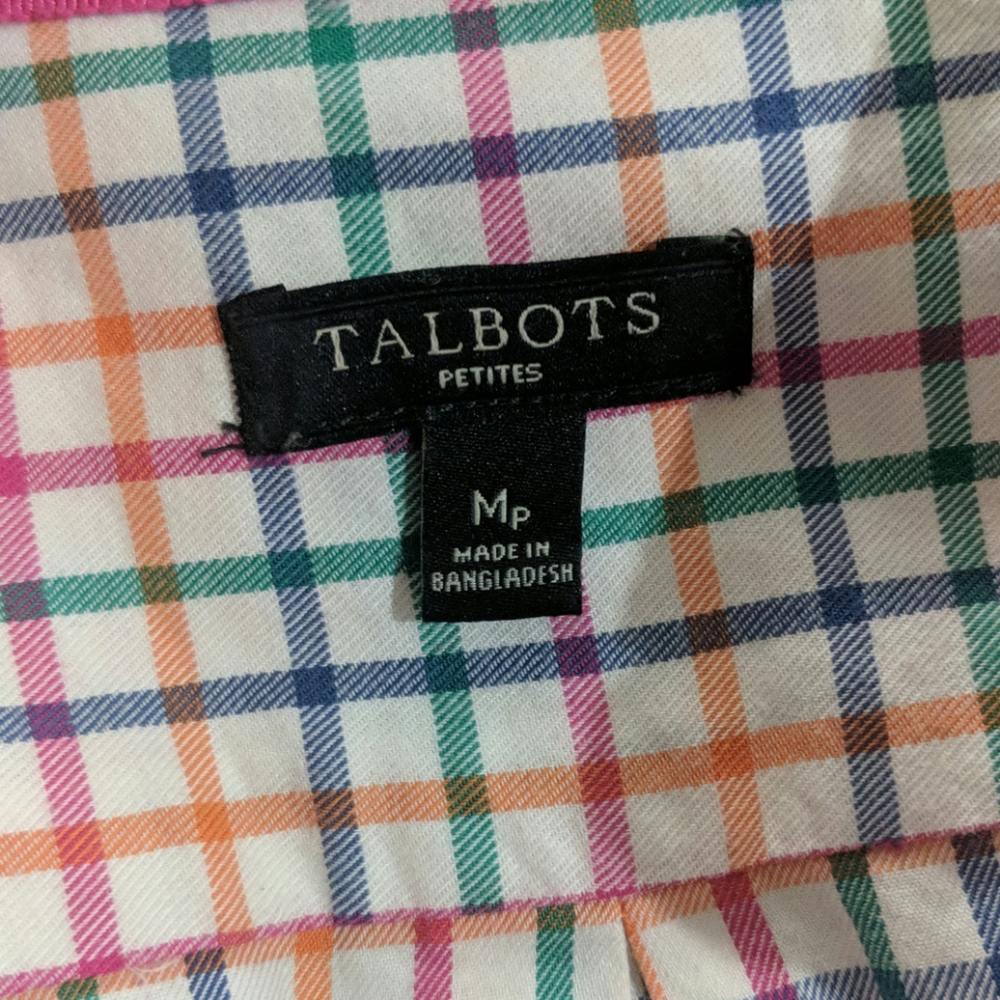Talbot's plaid button up - Picture 2 of 5